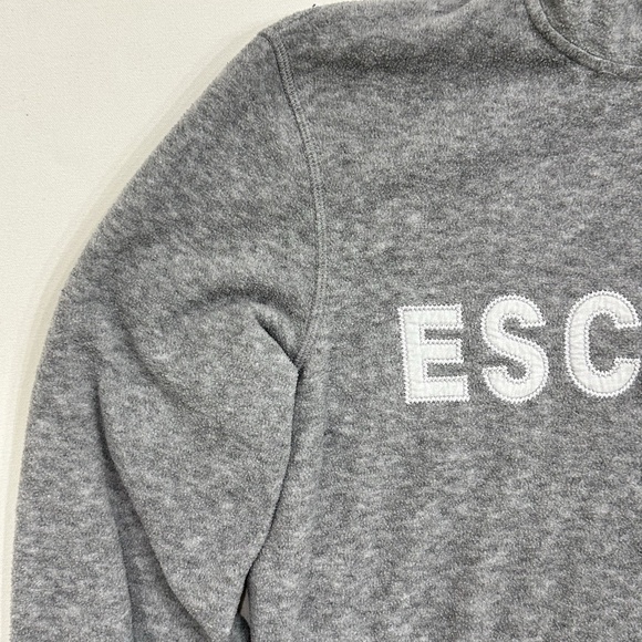 Vintage ESCADA SPORT Gray Fleece Pullover Sweatshirt Top Women's Small - Picture 4 of 16